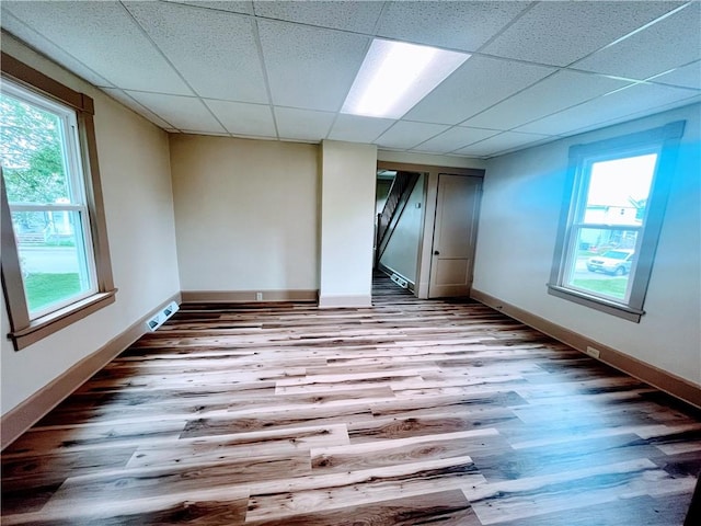 64 Beech St, Center Twp/Homer Cty, PA 15748 - unfurnished room featuring wood finished floors and a drop ceiling
