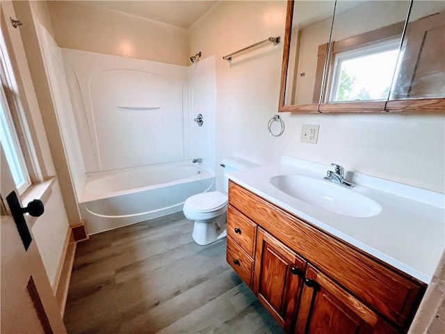 64 Beech St, Center Twp/Homer Cty, PA 15748 - bathroom featuring vanity, wood finished floors, and shower / bathtub combination