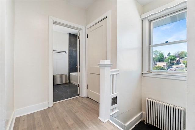 3937 Davis Ave, Munhall, PA 15120 - hall with radiator and wood finished floors