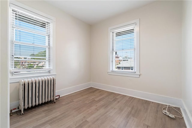 3937 Davis Ave, Munhall, PA 15120 - spare room with radiator, plenty of natural light, and light wood-style flooring