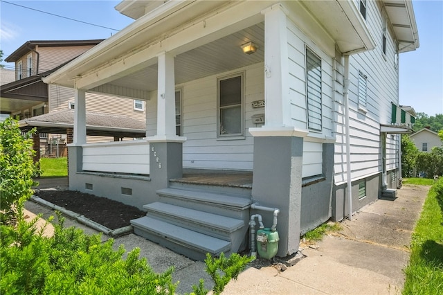 3937 Davis Ave, Munhall, PA 15120 - doorway to property featuring a porch