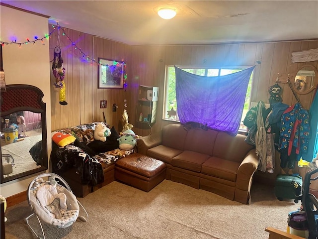 108 13th Ave, City Of But Nw, PA 16001 - carpeted living area featuring wooden walls
