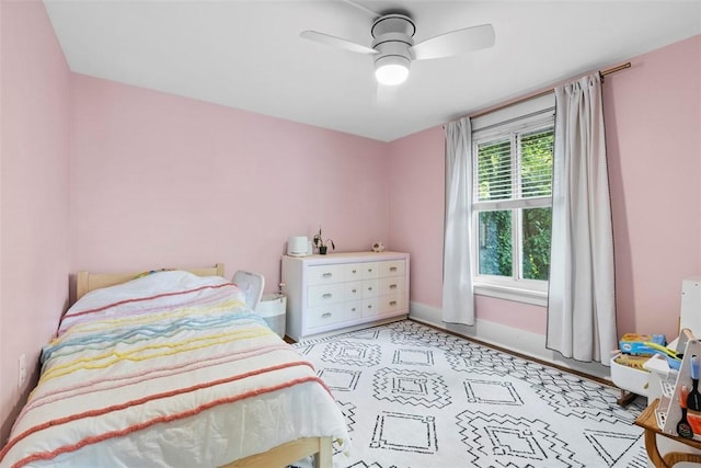 430 Lamar Ave, Regent Square, PA 15221 - bedroom with baseboards and a ceiling fan