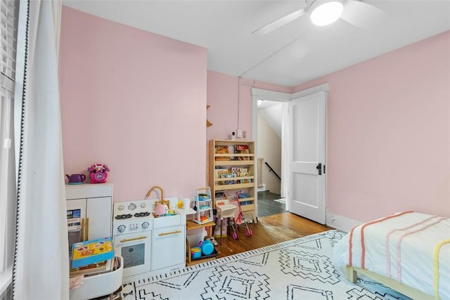 430 Lamar Ave, Regent Square, PA 15221 - bedroom featuring wood finished floors and a ceiling fan