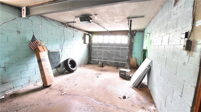 3550 Camp St, Hill District, PA 15219 - garage with a garage door opener and concrete block wall