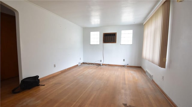 3550 Camp St, Hill District, PA 15219 - unfurnished room featuring wood finished floors and a wall mounted AC