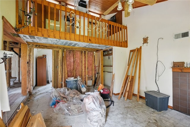 27 Windridge Dr, North Union Twp, PA 15401 - living room with ceiling fan