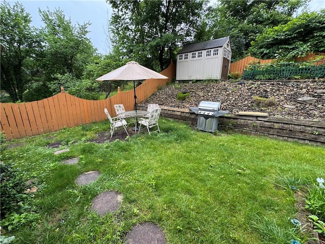 126 Preston Dr N, Braddock, PA 15104 - fenced backyard featuring a storage shed