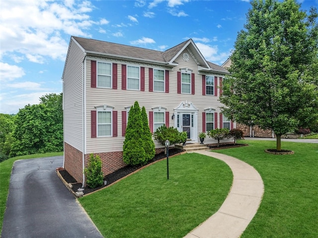 520 Panorama Dr, Cecil, PA 15317 - colonial home with a front yard and brick siding