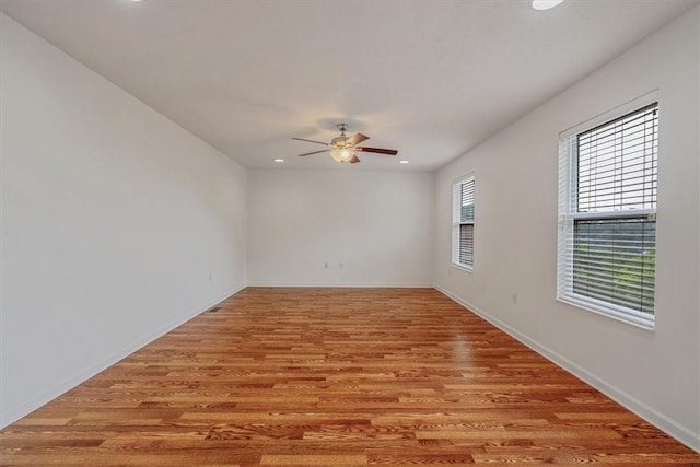 520 Panorama Dr, Cecil, PA 15317 - unfurnished room featuring ceiling fan, light wood-style floors, and recessed lighting