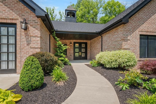 2356 Morrow Rd, Upper St Clair, PA 15241 - doorway to property featuring brick siding and a chimney
