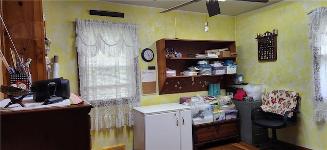 180 Pleasantview Dr, Ohioville, PA 15059 - office space featuring a ceiling fan