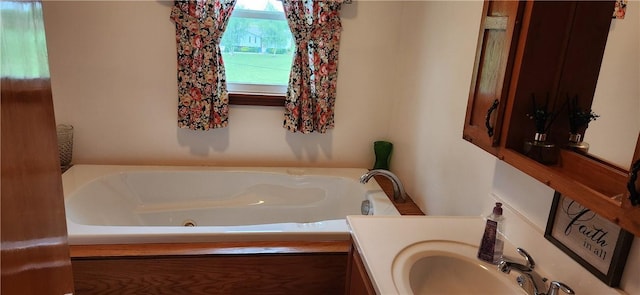 180 Pleasantview Dr, Ohioville, PA 15059 - bathroom featuring a jetted tub and vanity