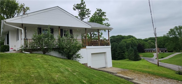 180 Pleasantview Dr, Ohioville, PA 15059 - view of front of house with a garage, a front lawn, a porch, and driveway