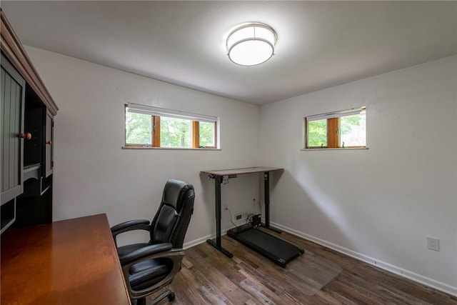 670 Lougeay Rd, Penn Hills, PA 15235 - home office with healthy amount of natural light and wood finished floors