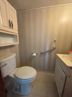 325 Back St, Mount Pleasant Twp Wml, PA 15666 - half bathroom with vanity and tile patterned flooring