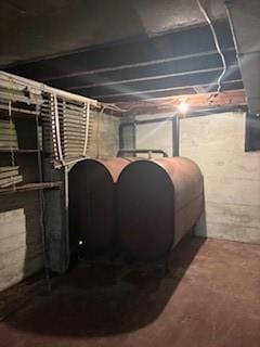 325 Back St, Mount Pleasant Twp Wml, PA 15666 - basement view of oil tank