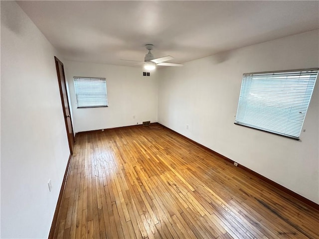 7207 Mcclure Ave, Swissvale, PA 15218 - spare room featuring light wood-style flooring and a ceiling fan