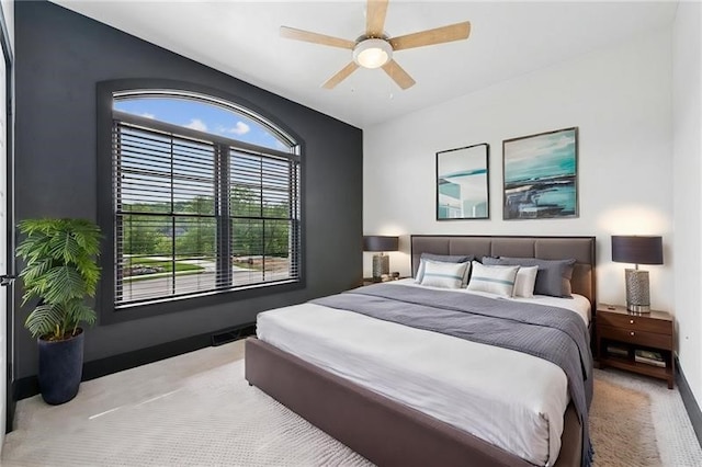 7858 Oscar Ct, North Huntingdon, PA 15642 - carpeted bedroom with a ceiling fan and baseboards