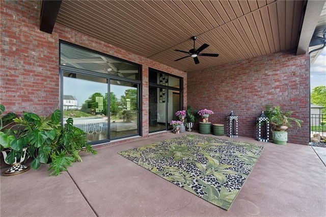 7858 Oscar Ct, North Huntingdon, PA 15642 - view of patio with a ceiling fan