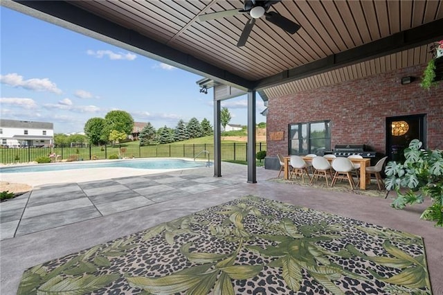 7858 Oscar Ct, North Huntingdon, PA 15642 - view of patio / terrace with a ceiling fan