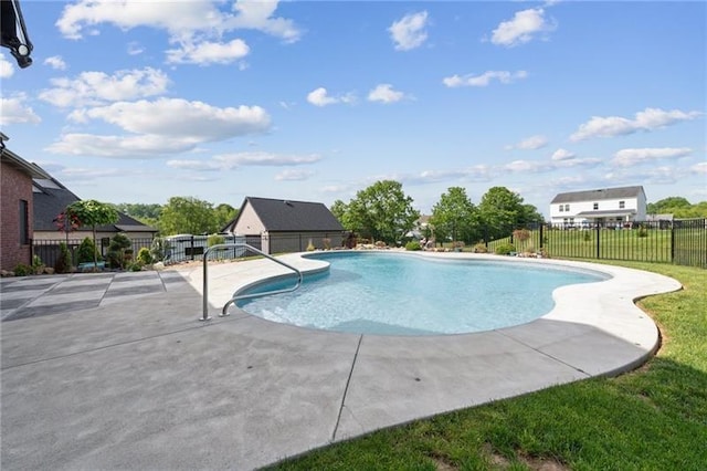7858 Oscar Ct, North Huntingdon, PA 15642 - view of swimming pool with a fenced backyard and a patio area