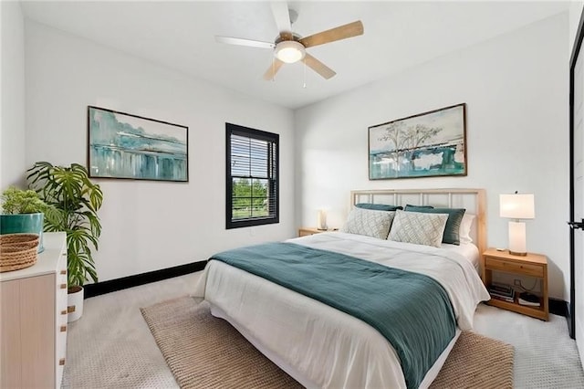 7858 Oscar Ct, North Huntingdon, PA 15642 - bedroom with light carpet and a ceiling fan