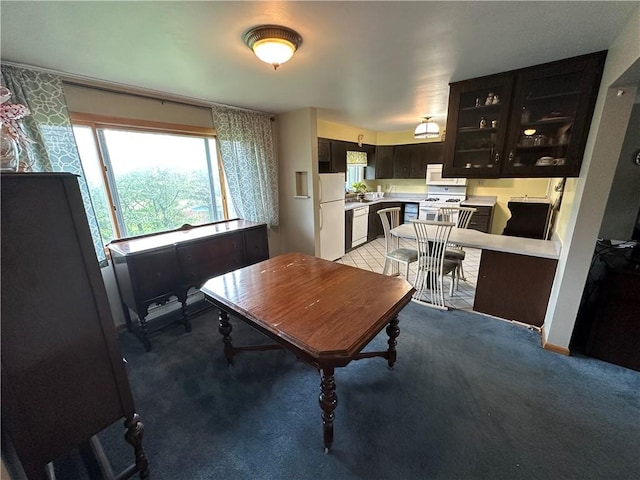 1020 Grove St, Hempfield Twp Wml, PA 15601 - dining room with light colored carpet and an office area