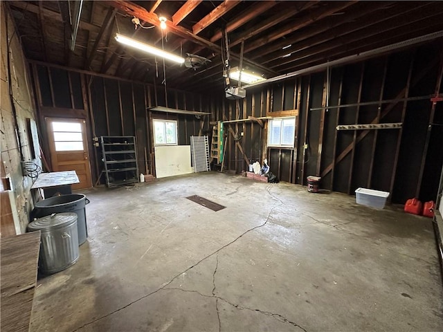 1020 Grove St, Hempfield Twp Wml, PA 15601 - miscellaneous room featuring a garage and unfinished concrete floors
