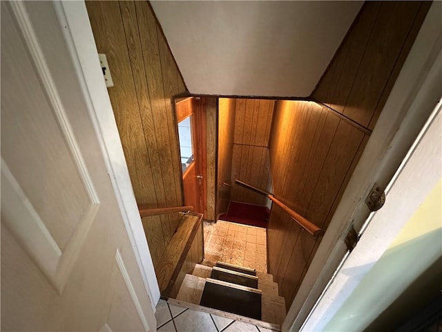 1020 Grove St, Hempfield Twp Wml, PA 15601 - staircase with wooden walls and elevator