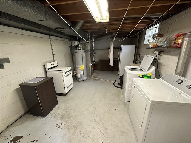 1020 Grove St, Hempfield Twp Wml, PA 15601 - below grade area with washing machine and clothes dryer and gas water heater