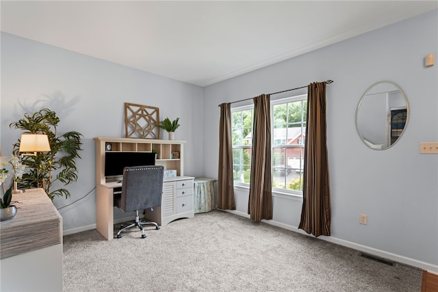 161 Buckingham Dr, Ohio Twp, PA 15237 - office area featuring baseboards and light carpet