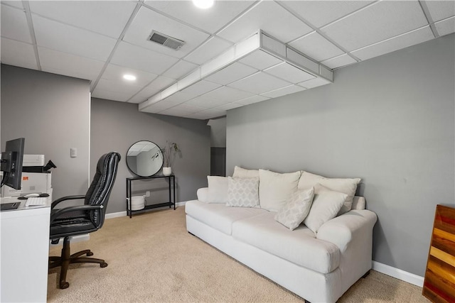 617 Woodcrest Dr, Robinson Twp Nwa, PA 15205 - office space featuring carpet and a paneled ceiling