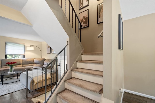 617 Woodcrest Dr, Robinson Twp Nwa, PA 15205 - stairway with wood finished floors and baseboards