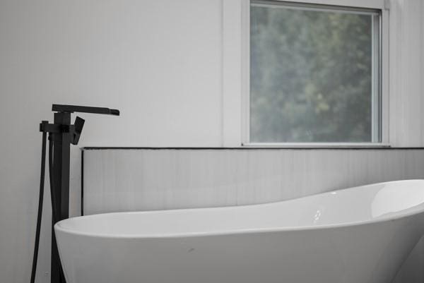 2356 Pittock St, Squirrel Hill, PA 15217 - full bathroom featuring a freestanding bath
