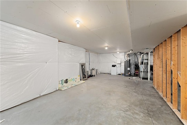 207 Eddie Lewis Dr, Pine Twp Nal, PA 15090 - unfinished basement with gas water heater