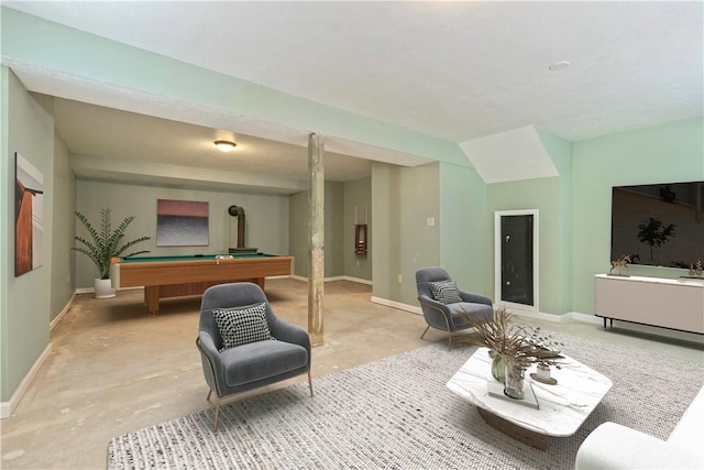 412 Hawthorn Rd, East Finley, PA 15323 - game room featuring billiards table and baseboards