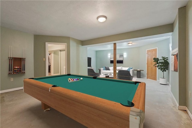412 Hawthorn Rd, East Finley, PA 15323 - game room with concrete floors and billiards