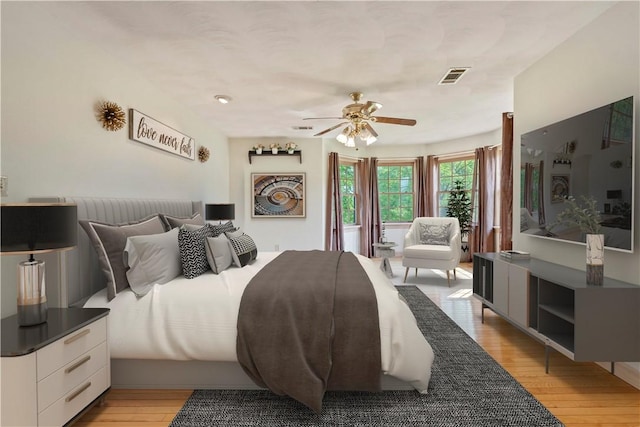 412 Hawthorn Rd, East Finley, PA 15323 - bedroom featuring light wood-style floors and ceiling fan