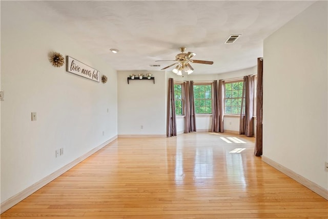 412 Hawthorn Rd, East Finley, PA 15323 - unfurnished room featuring ceiling fan and light wood-type flooring