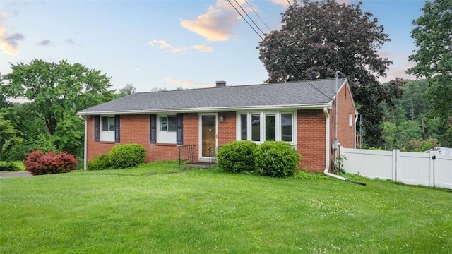108 Tanglewood Dr, Middlesex Twp, PA 16059 - view of front of home with brick siding and a shingled roof