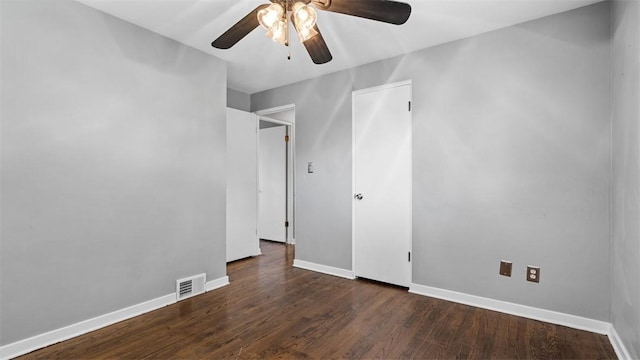 108 Tanglewood Dr, Middlesex Twp, PA 16059 - unfurnished bedroom with wood finished floors and ceiling fan