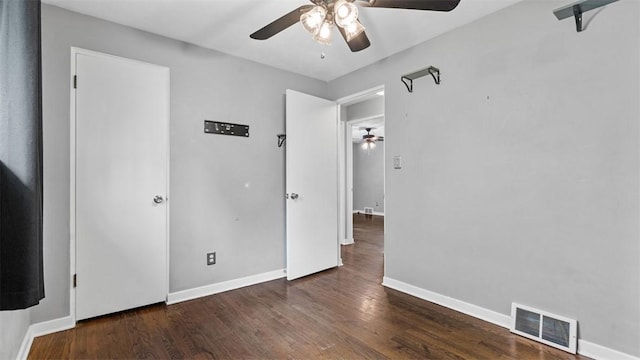 108 Tanglewood Dr, Middlesex Twp, PA 16059 - unfurnished bedroom with wood finished floors and ceiling fan