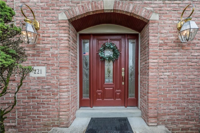 221 William Dr, North Strabane, PA 15317 - property entrance featuring brick siding
