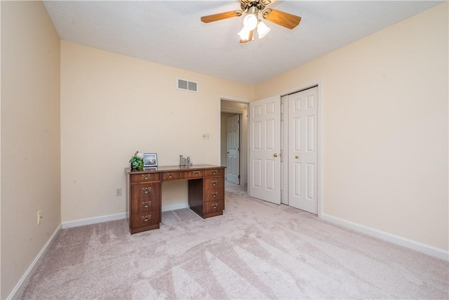 221 William Dr, North Strabane, PA 15317 - unfurnished office featuring light colored carpet and a ceiling fan