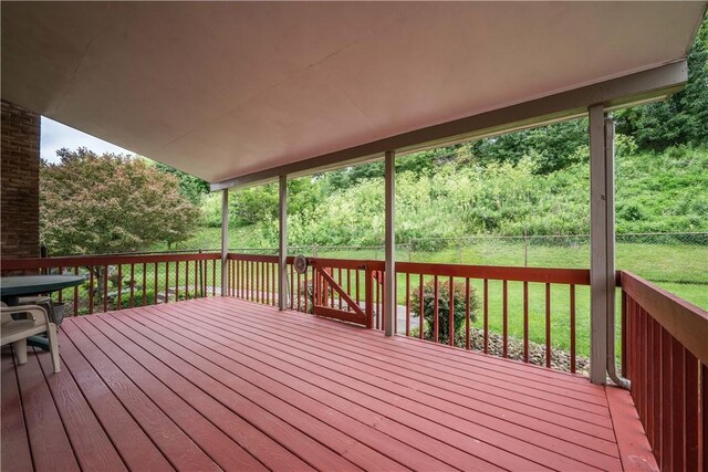 221 William Dr, North Strabane, PA 15317 - deck with a fenced backyard