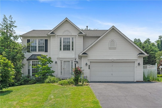 6032 Hawthorn Dr, Moon/Crescent Twp, PA 15108 - traditional-style house with driveway, a garage, and a front yard