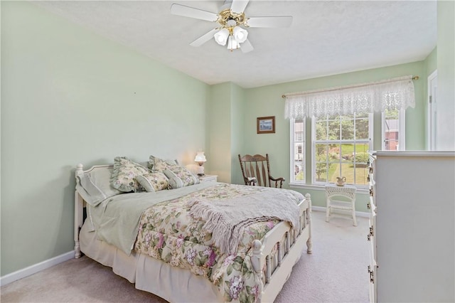 6032 Hawthorn Dr, Moon/Crescent Twp, PA 15108 - bedroom featuring light carpet and a ceiling fan