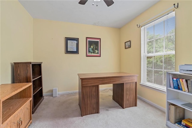 6032 Hawthorn Dr, Moon/Crescent Twp, PA 15108 - office space with light colored carpet and ceiling fan