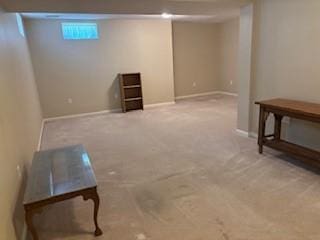 6032 Hawthorn Dr, Moon/Crescent Twp, PA 15108 - basement featuring baseboards and carpet floors